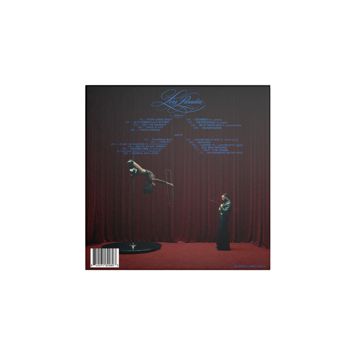 LVRS PARADISE 2LP Vinyl (Blue)